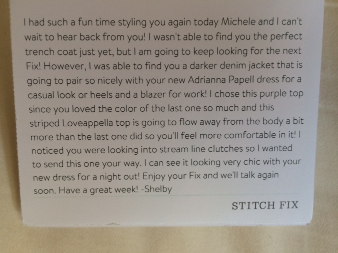 Stitch Fix Review - March 2016